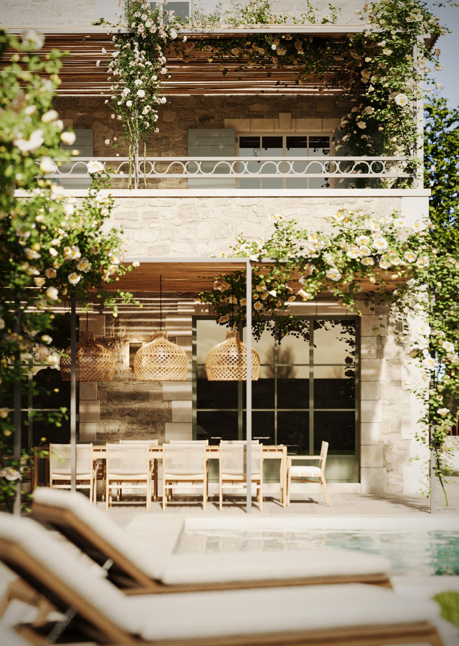 Le Mas Bellalma — Piscine, Saint-Rémy